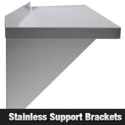 Stainless Steel Wall Shelf - 1200mm - WS1248